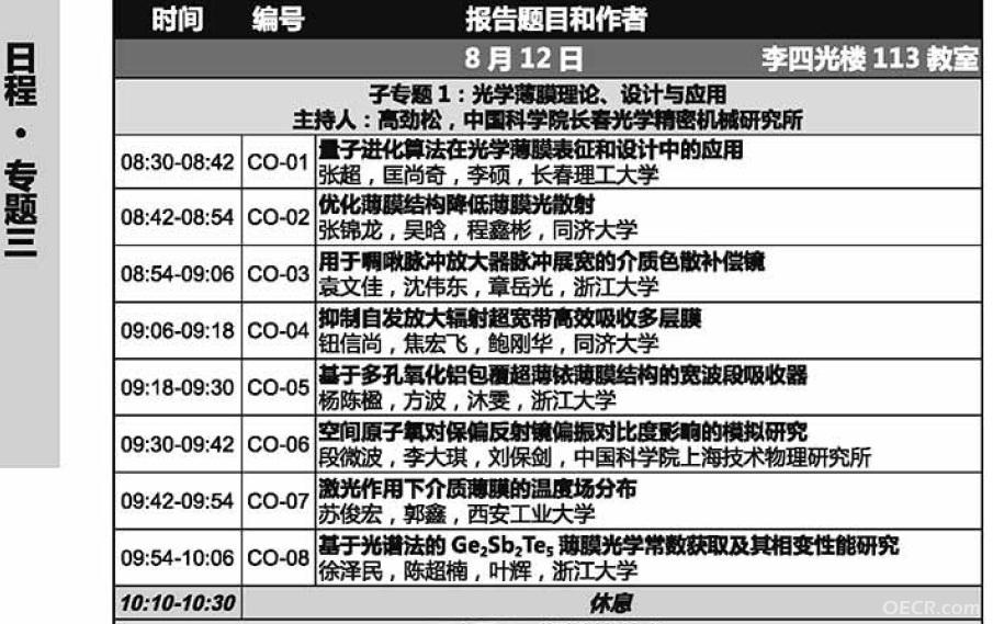 大会日程
