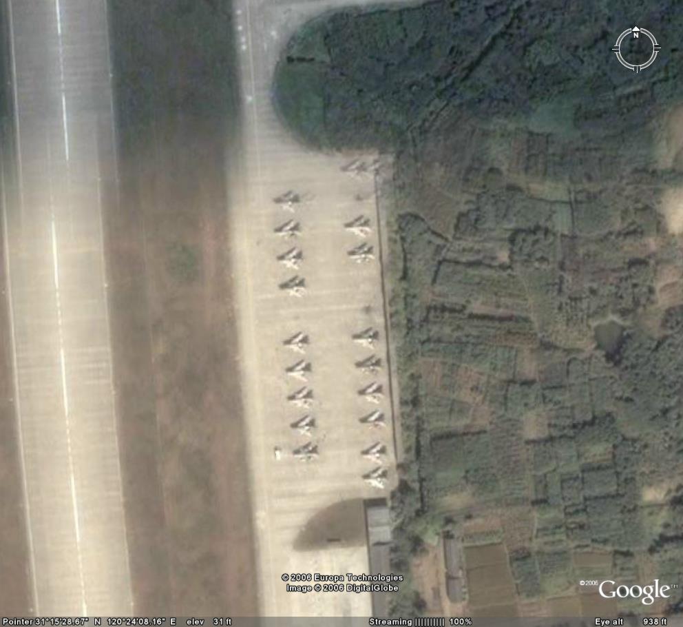 新版Google Earth上的中国机场
