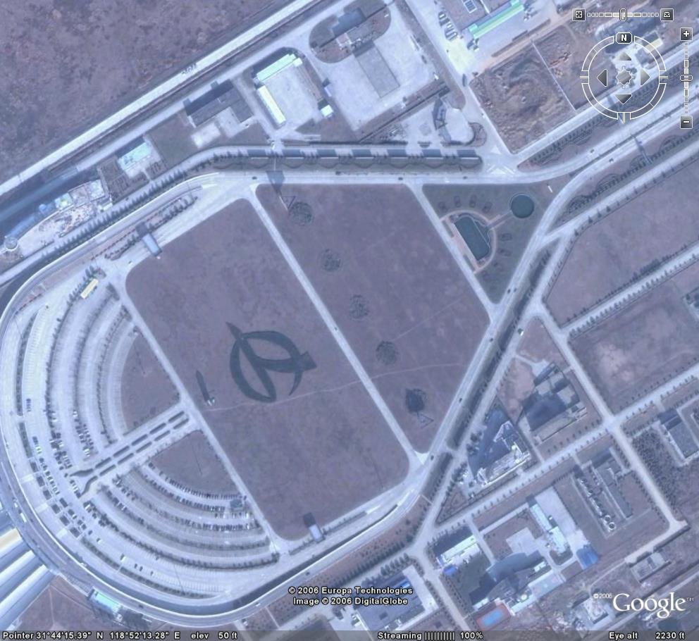 新版Google Earth上的中国机场