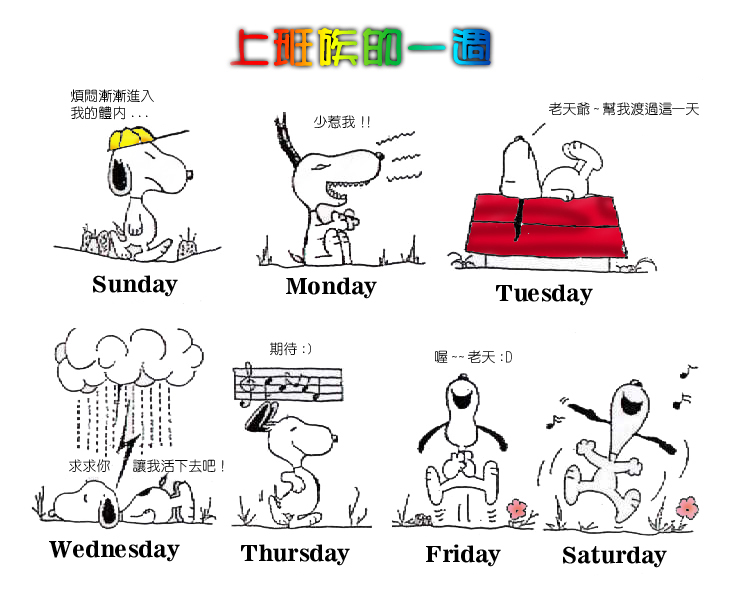 [贴图]上班族的一周