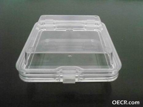 弹性膜盒CPK-M-12550,透明盒子，蓝色卡扣，外尺寸为：125*125*50mm，内尺寸为100*100*46mm。可包装尺寸小于 ...